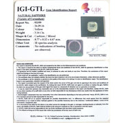 3.51 Ratti yellow sapphire with Govt Lab Certificate-(YELSA9T)